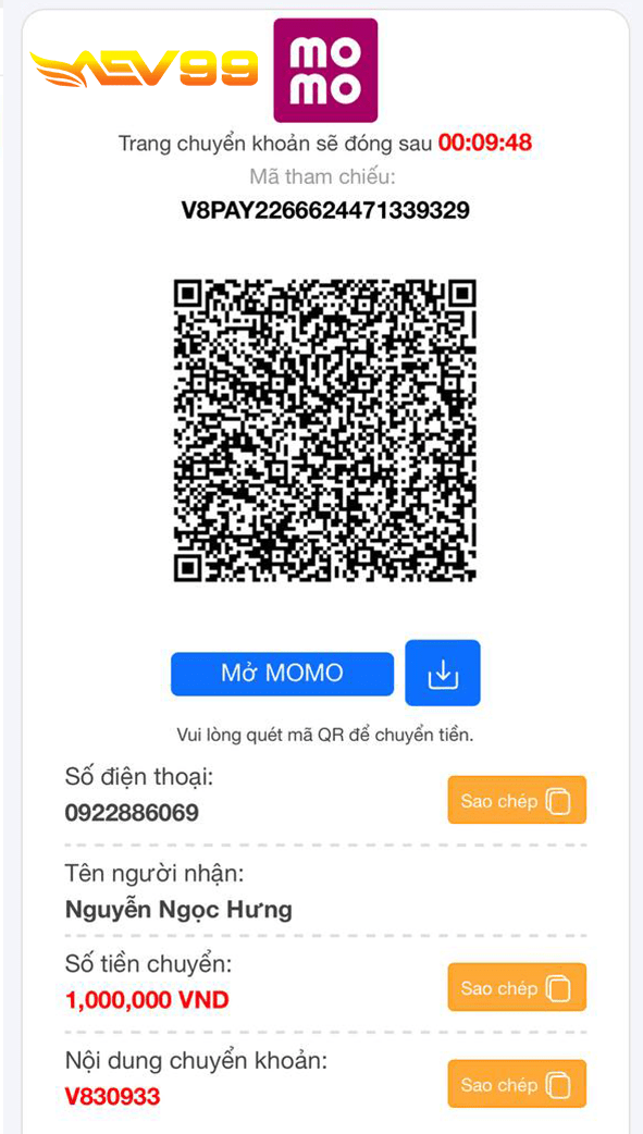 Chuyển tiền qua tài khoản MOMO PAY Chuyển tiền qua tài khoản MOMO PAY