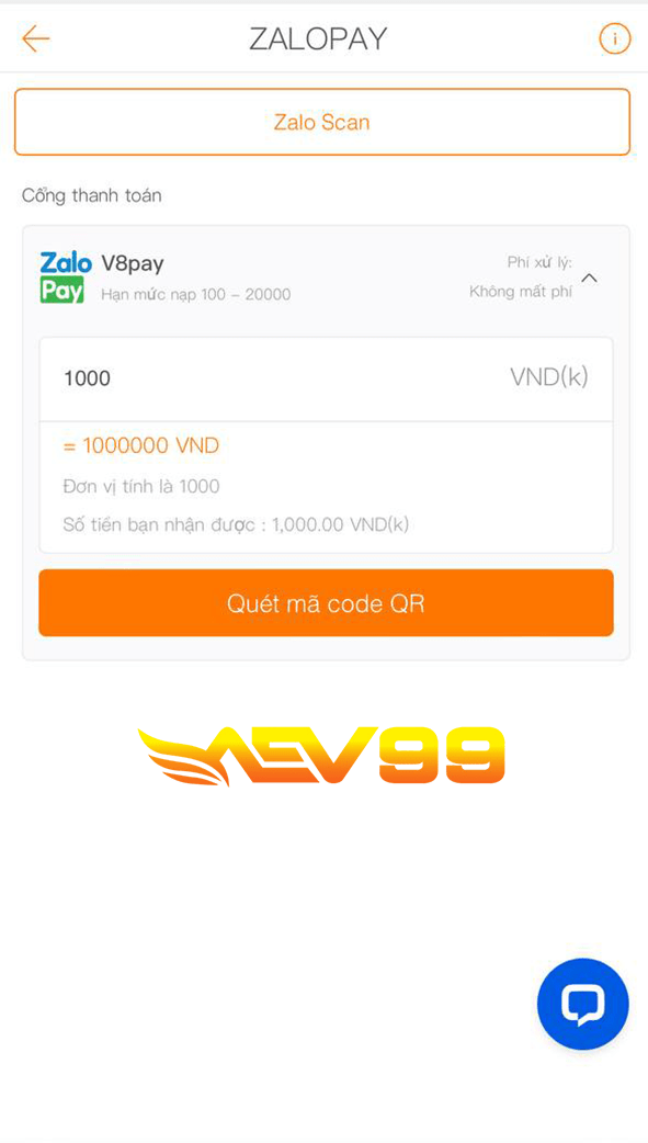 Điền số tiền muốn nạp Điền số tiền muốn nạp