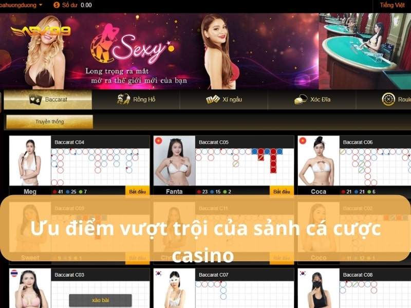 Những ưu điểm khi chơi casino online tại AEV99 Những ưu điểm khi chơi casino online tại AEV99