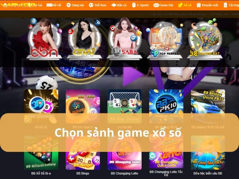 Chọn sản phẩm xổ số Chọn sản phẩm xổ số