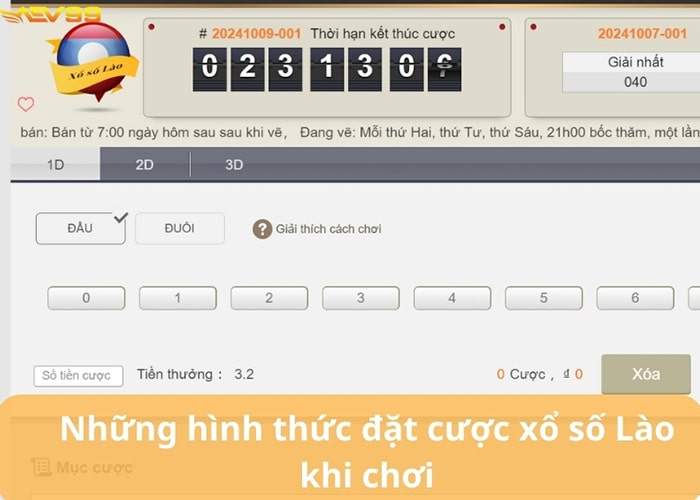 Các hình thức đặt cược Xổ Số Lào tại AEV99 Các hình thức đặt cược Xổ Số Lào tại AEV99