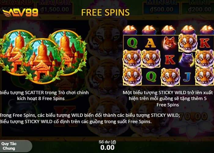 Cách thức quay thưởng nổ hũ Rừng Cọp AEV99 Cách thức quay thưởng nổ hũ Rừng Cọp AEV99